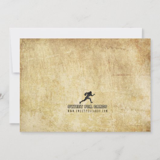 Fußballfeier Abschluss Einladung (Rückseite)