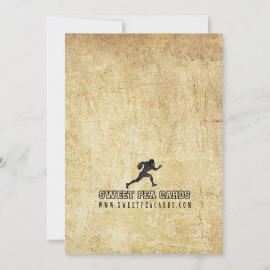 Fußballfeier Abschluss Einladung (Rückseite)