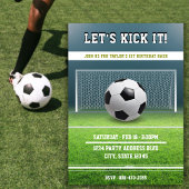 Fußballfeld 1. Geburtstag Party Einladung