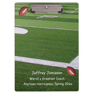 Fußballfeld, Bester Trainer Danke Klemmbrett