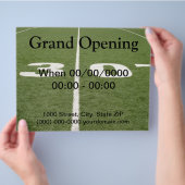 Fußballfeld Dreißig Flyer (Hand)