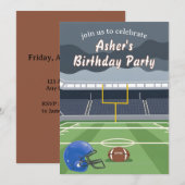 Fußballfeld Einladung (Vorne/Hinten)