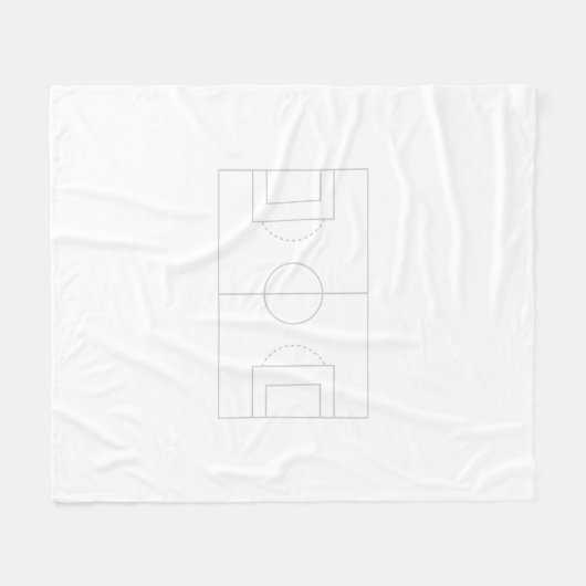 Fußballfeld Fleecedecke (Vorderseite (Horizontal))