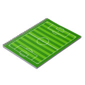 Fußballfeld / Fußball-Sportteam-Schule Notizblock (Linke Seite)