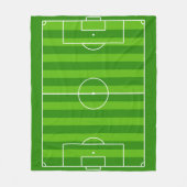 Fußballfeld / Fußballplatz Fußball Fußballsport Fleecedecke (Vorderseite)