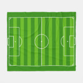 Fußballfeld / Fußballplatz Fußball Fußballsport Fleecedecke (Vorderseite (Horizontal))