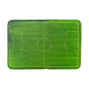 Fußballfeld / Fußballplatz (Stil Nr. 1) Badematte
