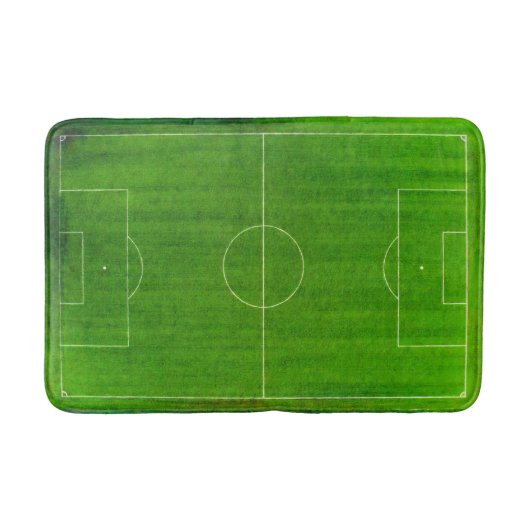 Fußballfeld / Fußballplatz (Stil Nr. 1) Badematte (Vorderseite)