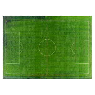 Fußballfeld / Fußballplatz (Stil Nr. 1) Schneidebrett