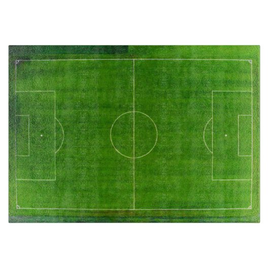 Fußballfeld / Fußballplatz (Stil Nr. 1) Schneidebrett (Vorderseite)