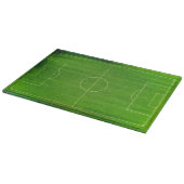 Fußballfeld / Fußballplatz (Stil Nr. 1) Schneidebrett (Ecke)