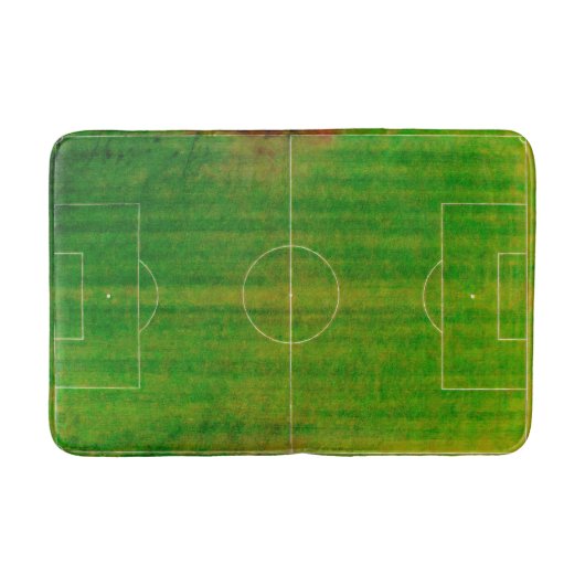 Fußballfeld / Fußballplatz (Stil Nr. 2) Badematte (Vorderseite)