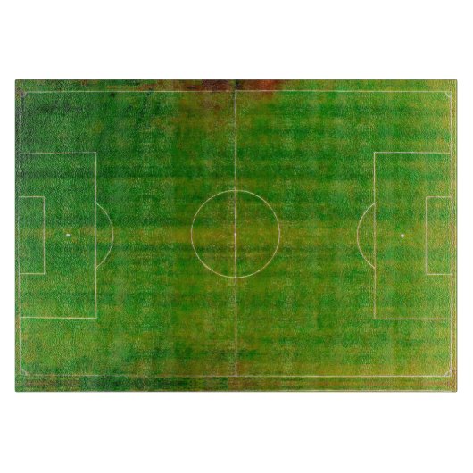 Fußballfeld / Fußballplatz (Stil Nr. 2) Schneidebrett (Vorderseite)