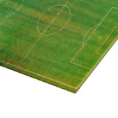 Fußballfeld / Fußballplatz (Stil Nr. 2) Schneidebrett (Ecke)