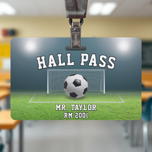 Fußballfeld Fußballtrainer Turnhalle Klassenzimmer Ausweis