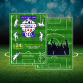 Fußballfeld Geburtstagsparty Einladung