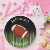 Fußballfeld Glückwunsch zum Geburtstag Personalisi Pappteller (Party)