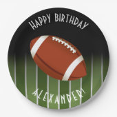 Fußballfeld Glückwunsch zum Geburtstag Personalisi Pappteller (Vorderseite)