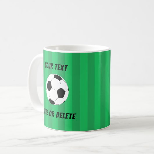 Fußballfeld Kaffeetasse (Vorderseite Links)