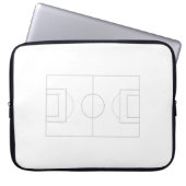 Fußballfeld Laptopschutzhülle (Vorderseite)