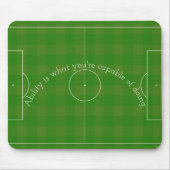 Fußballfeld mit Zitat Mousepad (Vorne)
