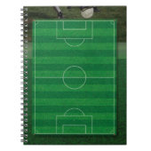 Fußballfeld-Notebook Notizblock (Vorderseite)