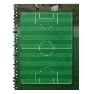 Fußballfeld-Notebook Notizblock