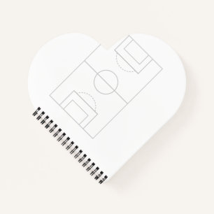 Fußballfeld Notizblock