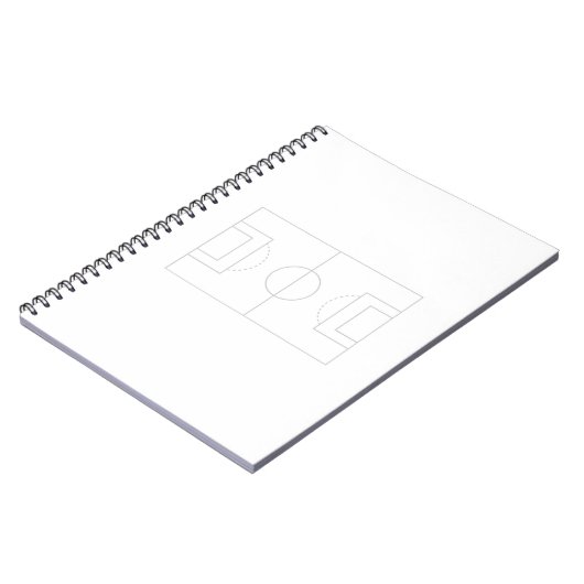 Fußballfeld Notizblock (Linke Seite)