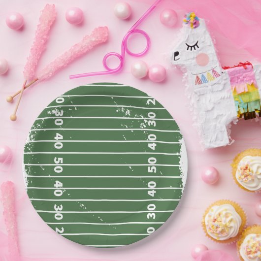 Fußballfeld Pappteller (Party)