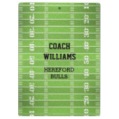 Fußballfeld Personalisiert Klemmbrett (Rückseite)