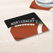 Fußballfeld Personalisiert Rechteckiger Pappuntersetzer (angewinkelt)