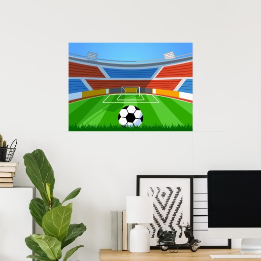 Fußballfeld Poster (Heimbüro)