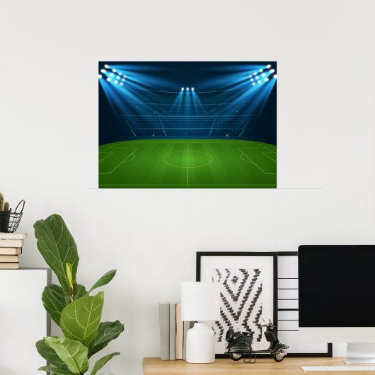 Fußballfeld Poster (Heimbüro)