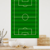 Fußballfeld Poster (Küche)