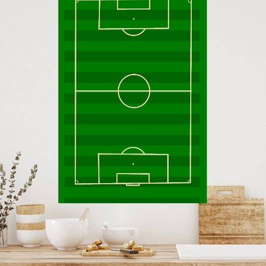Fußballfeld Poster (Küche)
