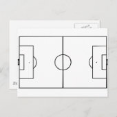 Fußballfeld Postkarte (Vorne/Hinten)