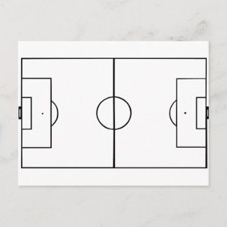 Fußballfeld Postkarte