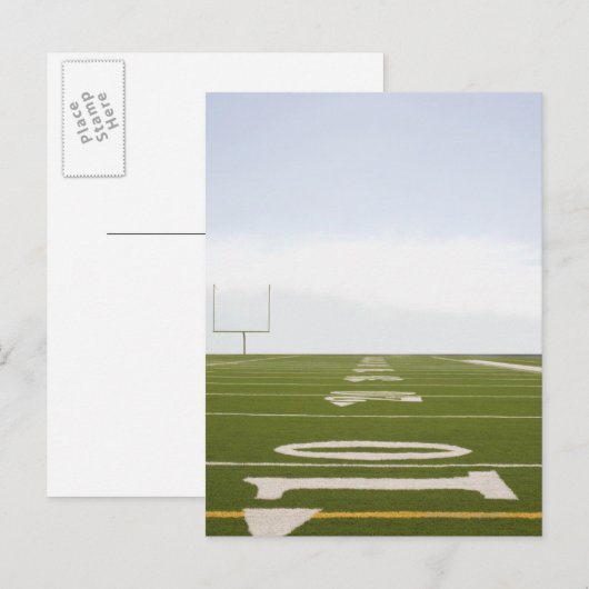 Fußballfeld Postkarte (Vorne/Hinten)