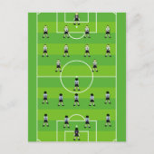 Fußballfeld Postkarte (Vorderseite)