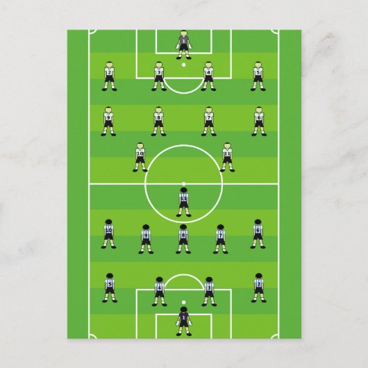 Fußballfeld Postkarte (Vorderseite)