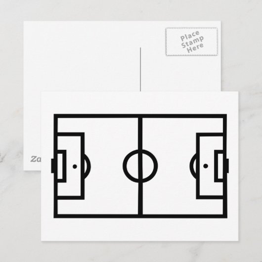Fußballfeld Postkarte (Vorne/Hinten)