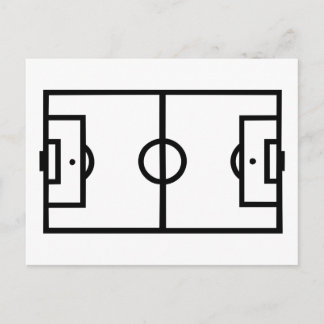 Fußballfeld Postkarte