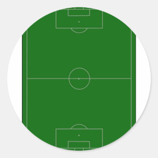 Fußballfeld Runder Aufkleber