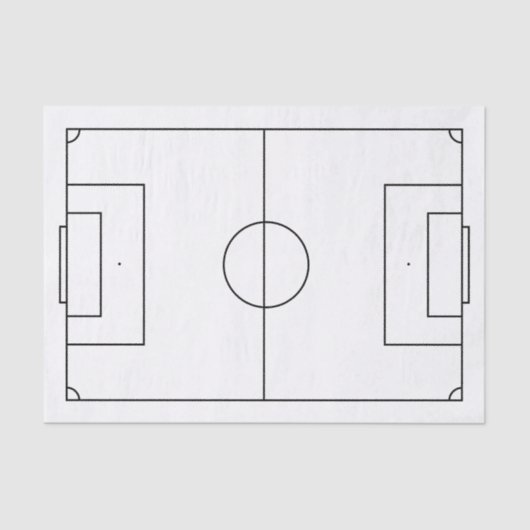 Fußballfeld Seidenpapier (Vorderseite)