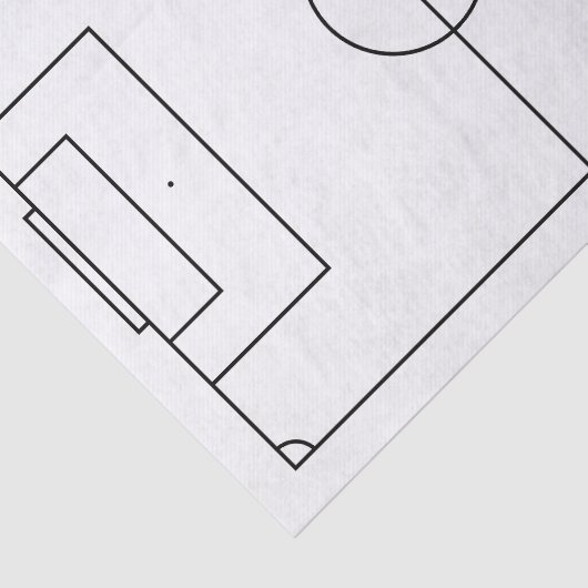 Fußballfeld Seidenpapier (Ausschnitt)