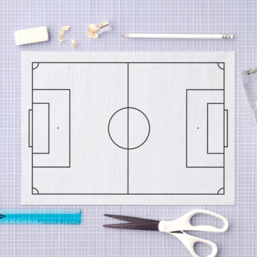 Fußballfeld Seidenpapier (Handwerk)