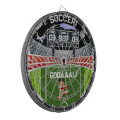 Fußballfeld Sterne Stadion Dartscheibe (Vorderseite Links)