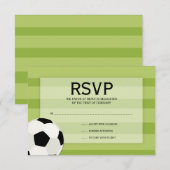Fußballfeld Thema Bar Mitzvah UAWG RSVP Karte (Vorne/Hinten)