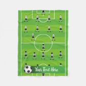 Fußballfeld und Team Fleecedecke (Vorderseite)